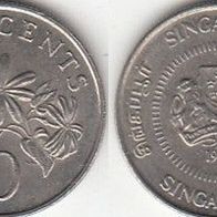 Singapur 10 Cents 1986 (m177)