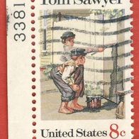 USA 1972 Tom Sawyer Mi.1085 gest. mit Plattennummer