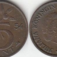 Niederlande 5 Cent 1954 (m192)