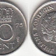 Niederlande 10 Cent 1975 (m201)