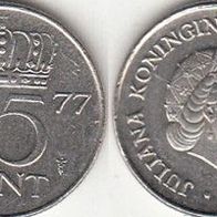 Niederlande 25 Cent 1977 (m206)