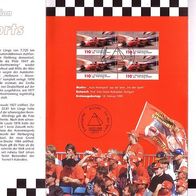 Erinnerungsblatt "Faszination Formel 1" Grußwort von Michael Schumacher