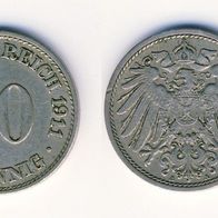 10 Pfennig 1911 A (#313)