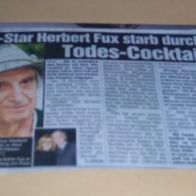 Herbert Fux Bericht Clippings Sammlung #110