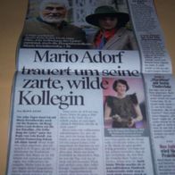 Maria Kwiatkowsky Mario Adorf Bericht Clippings Sammlung #30