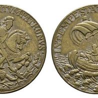 Ungarn-Kremitz Bronze-Medaille o.J. 29mm, 6,58 g GEORG, Drachentöter