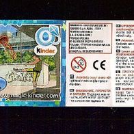 Kinder Joy Beipackzettel Wurfspiele in der Stadt UN 253 blau