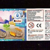 Kinder Joy Beipackzettel Speed - Räder UN 257