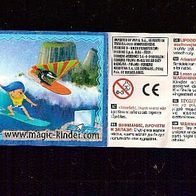 Kinder Joy Beipackzettel Wellenspaß DE 258 blau