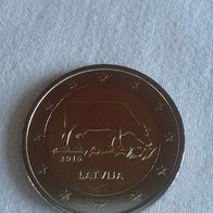 Lettland 2 Euro Münze Kuh Milchwirtschaft 2016