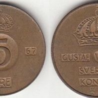 Schweden 5 Öre 1967 (m239)