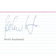 Autogramm Eishockey Gerald Rauchenwald Villacher SV VSV Villach Innsbrucker EV