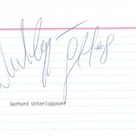 Autogramm Eishockey Gerhard Unterluggauer Villacher SV VSV Villach Schwenningen