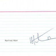 Autogramm Eishockey Manfred Mühr Villacher SV VSV Villach KAC Klagenfurt WEV