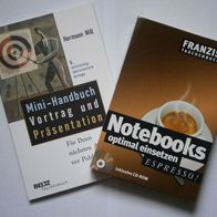 Notebooks optimal einsetzen - Vortrag und Präsentation - 2 Taschenbücher