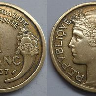 Frankreich 1 Franc 1937 ## S7