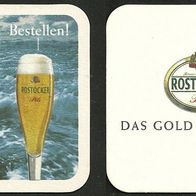 Bierdeckel "Rostocker Pils - Das Gold der Küste" Brauerei Rostock Mecklenburg-Vorp.