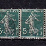 Frankreich Mi. Nr. 116 3-fach (1 Marke leicht angetrennt) o <