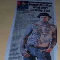 Nader Rahy - Nena - The Voice shirtless Clippings Berichte Sammlung #156