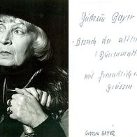 AK Gudrun Bayer Der Besuch der alten Dame Friedrich Dürrenmatt Autogramm Theater