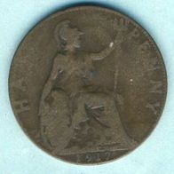 Großbritannien 1/2 Penny 1917