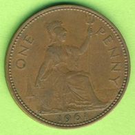 Großbritannien 1 Penny 1961