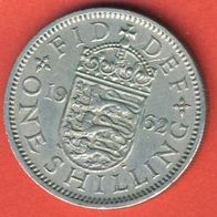 Großbritannien 1 Shilling 1962 Wappen von England