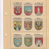 Kaffee Hag Wappen Preußen Provinz Schlesien Reg. Bez. Liegnitz 9 Wappen (3)