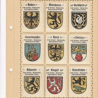 Kaffee Hag Wappen Rheinprovinz Reg. Bez Aachen 9 Wappen (1)