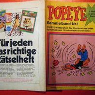 Popeye Sammelband 1, mit den Heften 1-3 Zustand ( -2-) Sehr selten !!