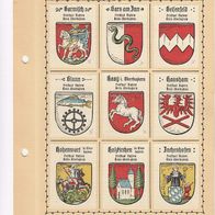 Kaffee Hag Wappen Freistaat Bayern Kreis Oberbayern 9 Wappen inkl. Blatt (3)