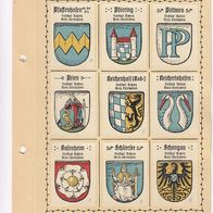 Kaffee Hag Wappen Freistaat Bayern Kreis Oberbayern 9 Wappen inkl. Blatt (7)