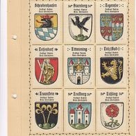 Kaffee Hag Wappen Freistaat Bayern Kreis Oberbayern 9 Wappen inkl. Blatt (8)