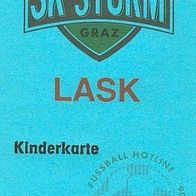 Ticket Eintrittskarte SK Sturm Graz - LASK Linz 90s Kinder Grazer Gruabn Fußball