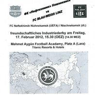 PRG FK Neftekhimik Nizhnekamsk vs FC Blau-Weiß Linz 2012 BW SK VÖEST Österreich