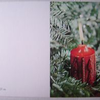 4 schöne Weihnachtskarten - KERZE- mit Kuverts (Klappkarten)