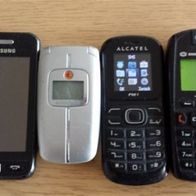 4 Alte Handys Samsung Sagem Alcatel Fur Bastler Kaufen Bei Hood De