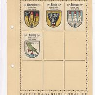 Kaffee Hag Wappen Freistaat Sachsen Kreis Chemnitz 4 Wappen inkl. Blatt (3)