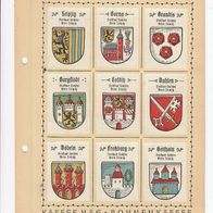 Kaffee Hag Wappen Freistaat Sachsen Kreis Leipzig 9 Wappen inkl. Blatt (1)
