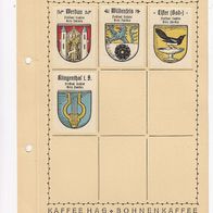 Kaffee Hag Wappen Freistaat Sachsen Kreis Zwickau 4 Wappen inkl. Blatt (2)