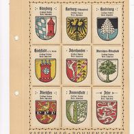 Kaffee Hag Wappen Freistaat Bayern Kreis Schwaben 9 Wappen inkl. Blatt (3)