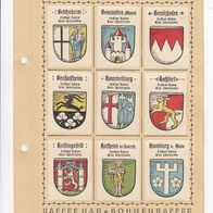 Kaffee Hag Wappen Freistaat Bayern Kreis Unterfranken 9 Wappen inkl. Blatt (3)