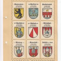 Kaffee Hag Wappen Freistaat Bayern Kreis Unterfranken 9 Wappen inkl. Blatt (4)