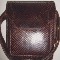 Vintage Schlangenleder-Handtasche mit mehreren Fächern, verstellbarer Trageriemen