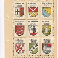 Kaffee Hag Wappen Freistaat Bayern Kreis Schwaben 9 Wappen inkl. Blatt (8)