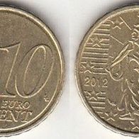 Frankreich 10 Cent 2012 (m260)