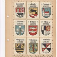 Kaffee Hag Wappen Freistaat Bayern Kreis Oberfranken 9 Wappen inkl. Blatt (2)