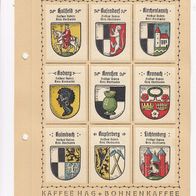 Kaffee Hag Wappen Freistaat Bayern Kreis Oberfranken 9 Wappen inkl. Blatt (3)