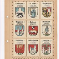 Kaffee Hag Wappen Freistaat Bayern Kreis Mittelfranken 9 Wappen inkl. Blatt (2)