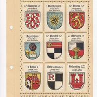 Kaffee Hag Wappen Freistaat Bayern Kreis Mittelfranken 9 Wappen inkl. Blatt (5)